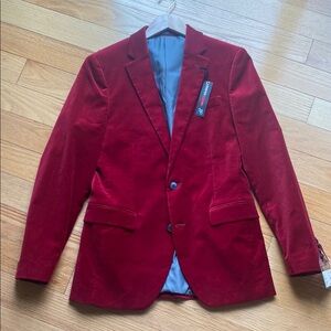 jf j.ferrar Red Velvet Sport Coat